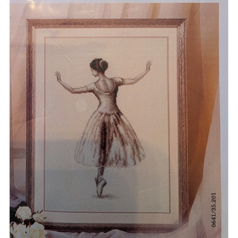 Verachtert Counted Cross Stitch Kit Sealed 2002 Ballerina Dancer 12.5"X15.7"